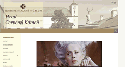 Desktop Screenshot of hradcervenykamen.sk